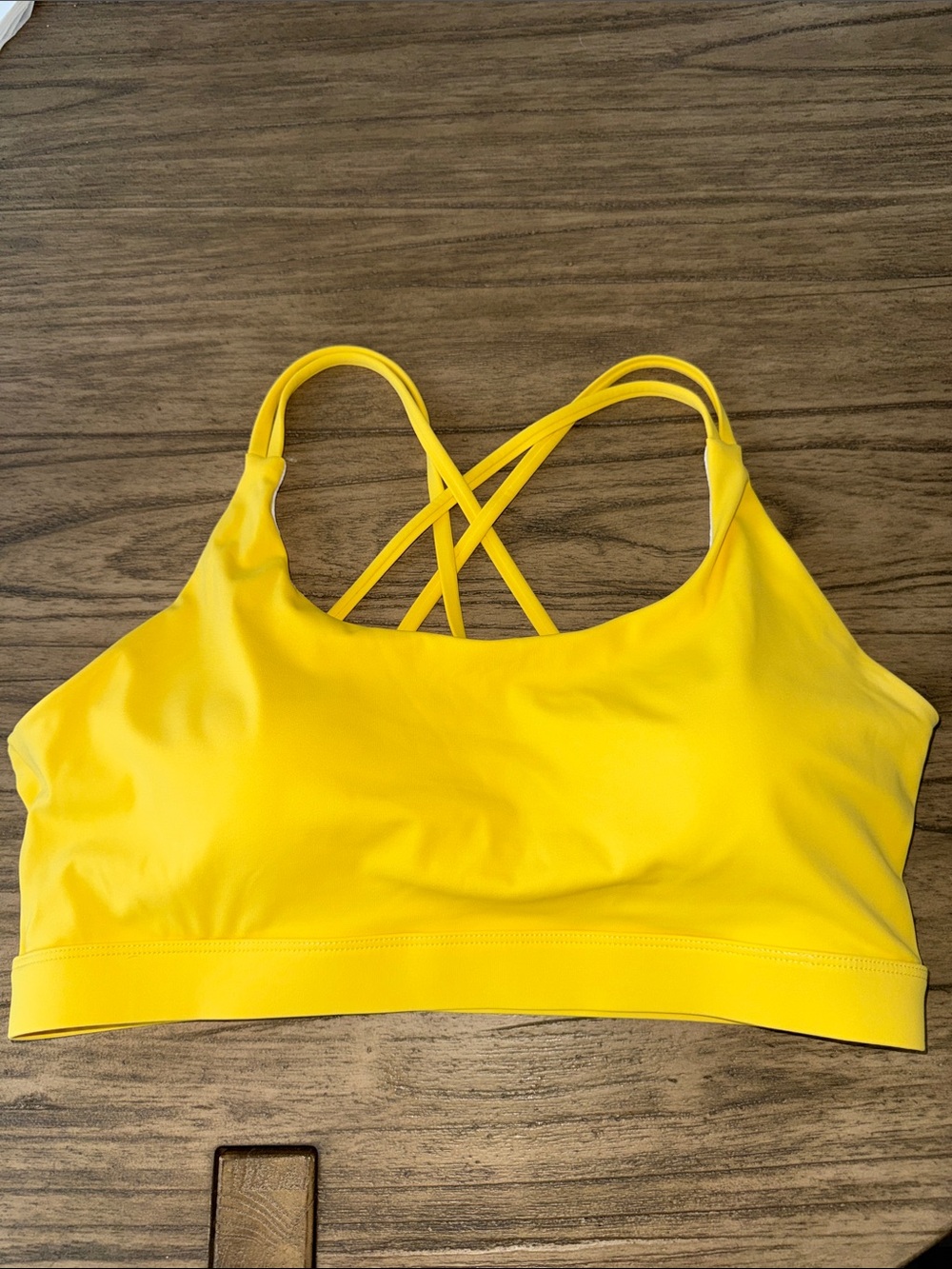 Yellow High Impact Sports Bra